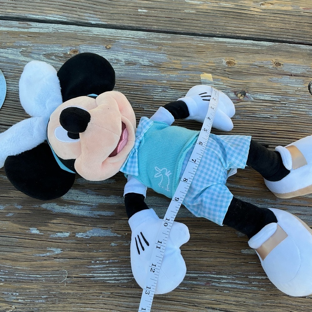 Disney Store MICKEY MOUSE w/Easter Bunny Ears Blue Outfit Plush Doll 19" - Picture 4 of 11